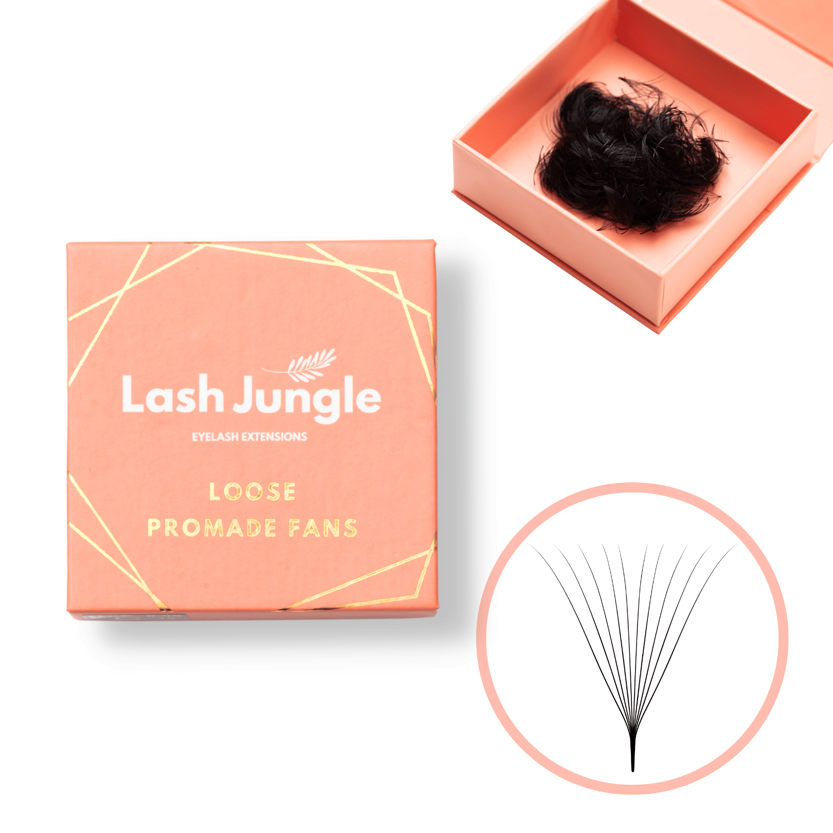 10D Loose Promade Fans - 1000 Premade Volume Lashes Loose fans