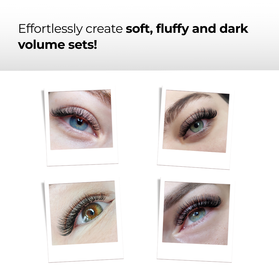 4D Premade Volume Fans Ultra Dark Long Stem