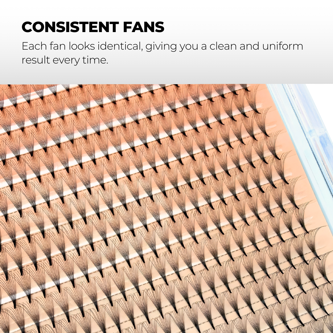 10D Premade Volume Fans Ultra Dark Pointy Stem