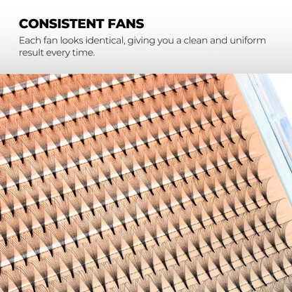 10D Premade Volume Fans Ultra Dark Pointy Stem