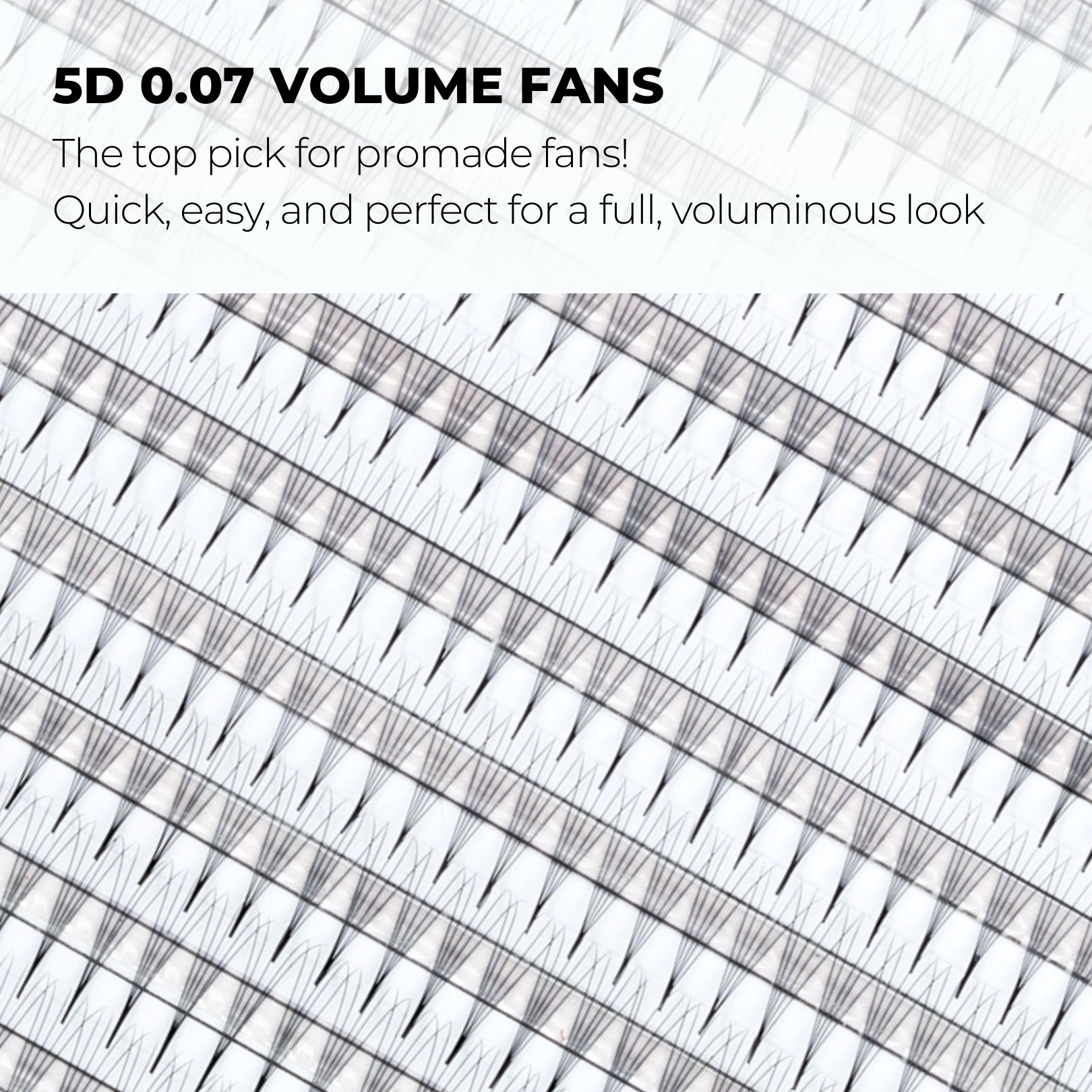 5D Narrow Promade Fans (900 Fans) - NOIR Collection