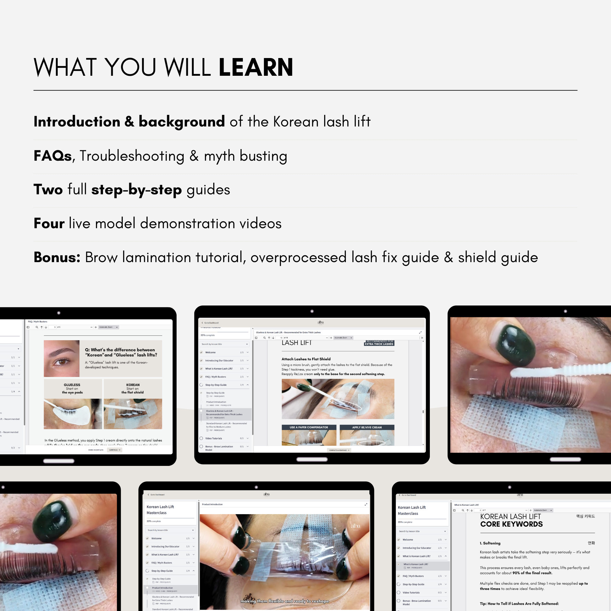 Korean Lash Lift Masterclass