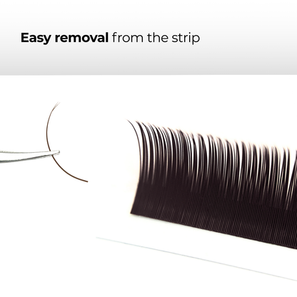 Latte Brown Flat Lashes