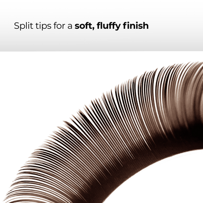 Latte Brown Flat Lashes