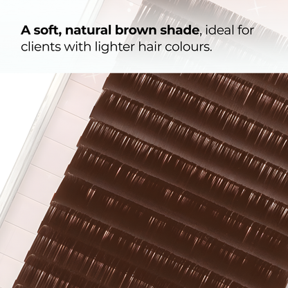 Latte Brown Flat Lashes