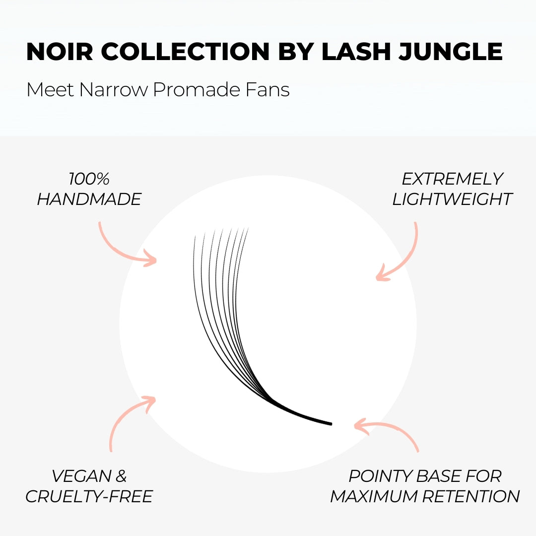 12D Narrow Promade Fans (680 Fans) - NOIR Collection