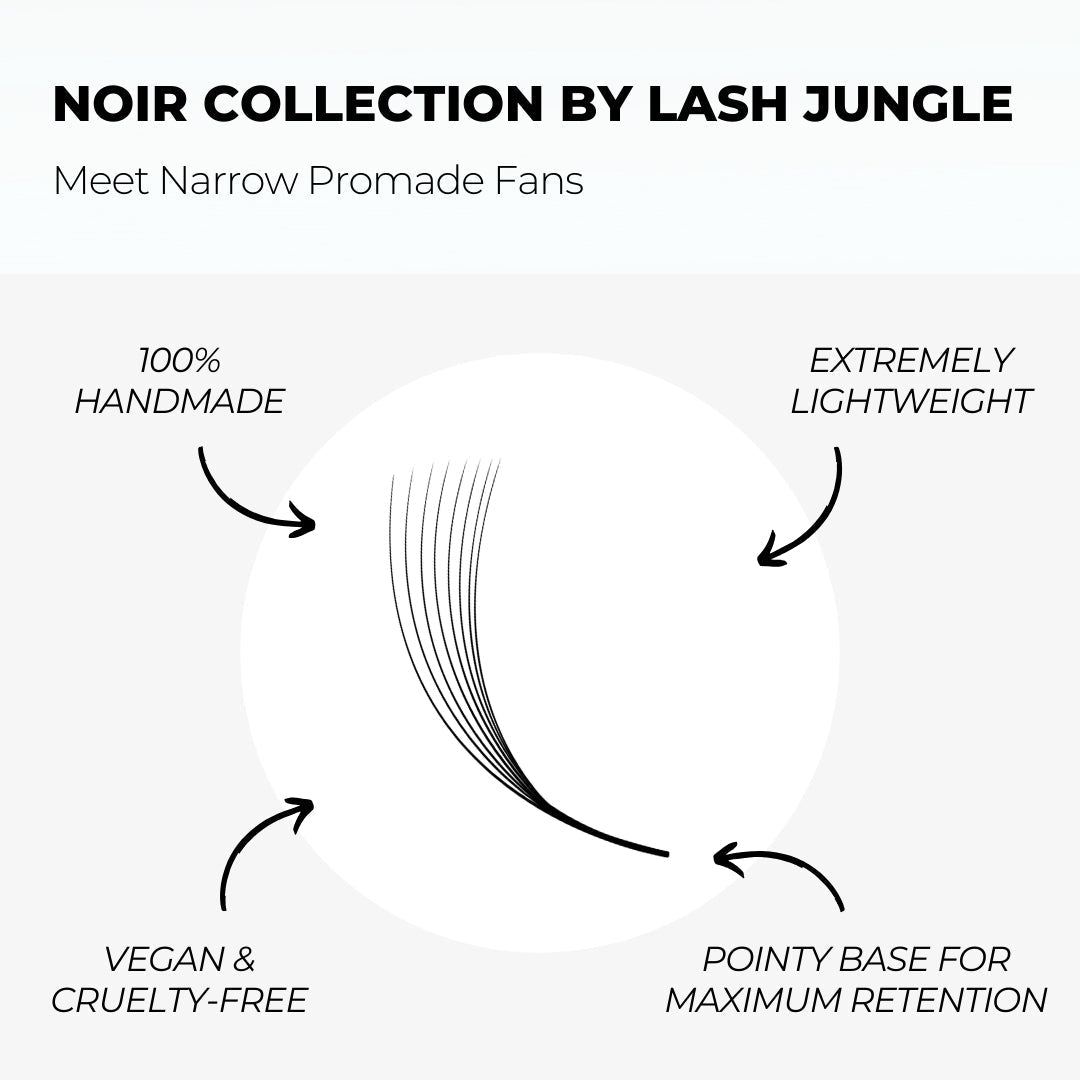 12D Narrow Instant Setup Promade Fans (1000 Fans) - NOIR Collection