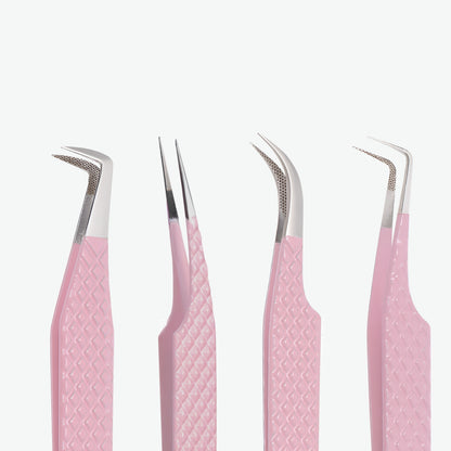 Pink Series | Eyelash Extension Tweezer Bundle