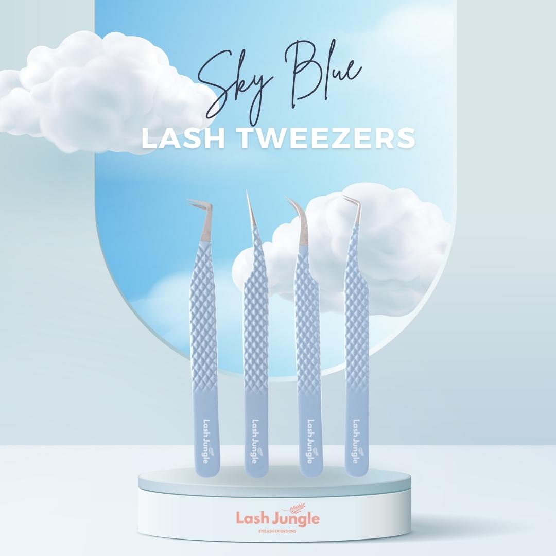 Sky Blue Series | Eyelash Extension Tweezer Bundle